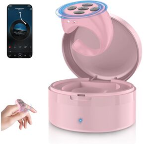 Fingertip Wireless Bluetooth Remote Control,TIK-to-k Remote Control APP Kindle Page Turner, Scrolling Rings Rechargeable Camera Video Recording Remote for Phones Tablets (White)