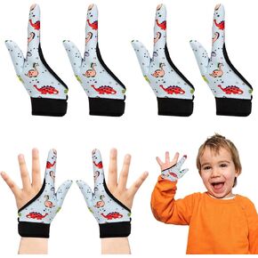4pcs Thumb Sucking Guard Gloves Kids Chewy Compression Gloves Breathable Guard Nail Biting Gloves Kids Stop Thumb Sucking and Finger Biting (style5)