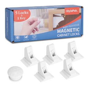 Baby Proofing Magnetic Cabinet Locks | No-Drill Child Proof Drawer Locks | Extra-Strong Magnet Security System for Babies, Toddlers & Pets