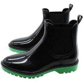INC Womens Rylien Patent Pull On Rain Boots Black 9 Medium (B ، M) in Kuwait