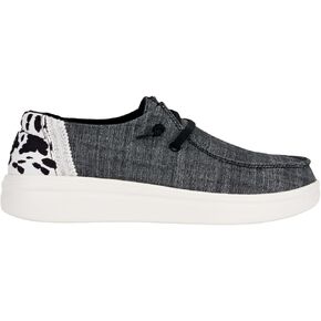 HEYDUDE Wendy Rise Animal Black/Multi Size 8, Women’s Shoes, Women’s Slip-on Loafers, Comfortable & Light-Weight