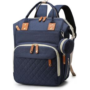 Baby Diaper Bag, Diaper Backpack,Baby Bag for Mom Dad, Mommy Bag With USB Charging Port,Waterproof, Gray