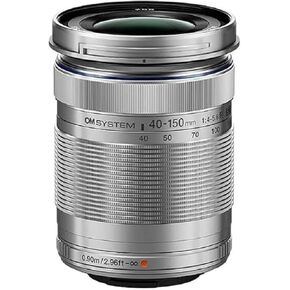 OM SYSTEM M.Zuiko Digital ED 40-150 mm F4-5.6 Lens, Telephoto Zoom, Suitable for All MFT Cameras (Olympus OM-D & Pen Models, Panasonic G Series), Silver