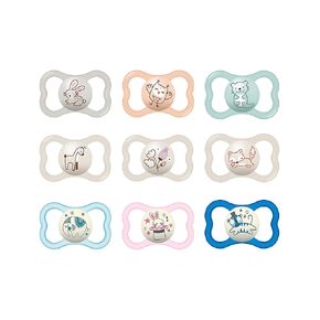 MAM Air Night & Day Baby Pacifier, for Sensitive Skin, Glows in The Dark, 6-16 Months, Unisex, Value Pack