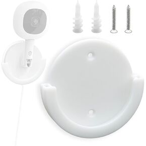 Wall Mount for Nanit, Wall Mount Bracket Compatible with Nanit Flex Multi-Stand - Round, White, Easily Fixes The Monitor to The Wall