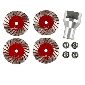 LOZLIN 5PCS 40MM Diamond Small Saw Blade Removable flange5/8-11sanding disc Granite, Marble, Sandstone, Tombstone and Other Stone Bevelling Carving Lettering