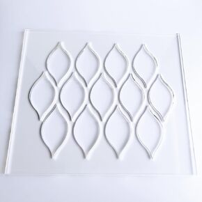Tear Drop Router Template, Router Inlay Template, Clear Acrylic Router Jig, Woodworking Template, Craft Template