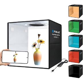 Light Box & Photo Box Photography Portable 12"x12" Studio Kit with 120 LEDs & 6 Backdrops for Jewelry & Small Product Photography – Dimmable, Versatile, Compact by FotStdio