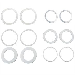 12PCS Saw Blade Bushing Conversion Washers Two Each of Six Sizes Cutting Blade Conversion Washers Saw Blade Adaptor Ring Saw Blade Adaptor Ring