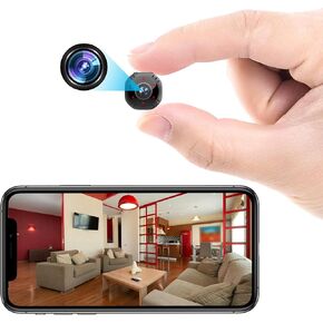 Mini Spy Camera Hidden Camera WiFi Wireless 1080P Nanny Cam Small Surveillance Indoor Cam for Home Security with Video Recording Phone APP Night Vision Motion Detection