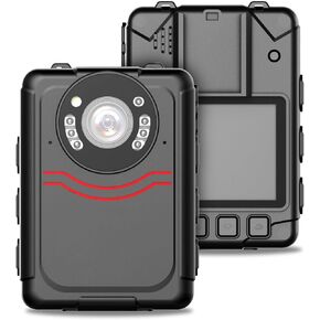 1296P HD Police Body Camera,64G Memory,Night Vision,14Hours Recording,2-Inch Display,Body Cameras with Audio and Video Recording,Law Enforcement Recorder,Security Guards,Personal Use