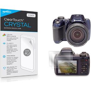 BoxWave Screen Protector Compatible with Kodak PixPro AZ528 - ClearTouch Crystal (2-Pack), HD Film Skin - Shields from Scratches for Kodak PixPro AZ528, Kodak PixPro AZ528, AZ525