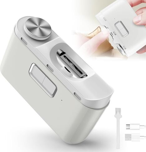 الكليف الكهربائي الأظافر ، 3 سرعات تقليم الأظافر الكهربائية التلقائي للبالغين كبار السن الأطفال مع ضوء LED ، الكليبرز الأظافر الكهربائية القابلة لإعادة الشحن للرجال in Kuwait