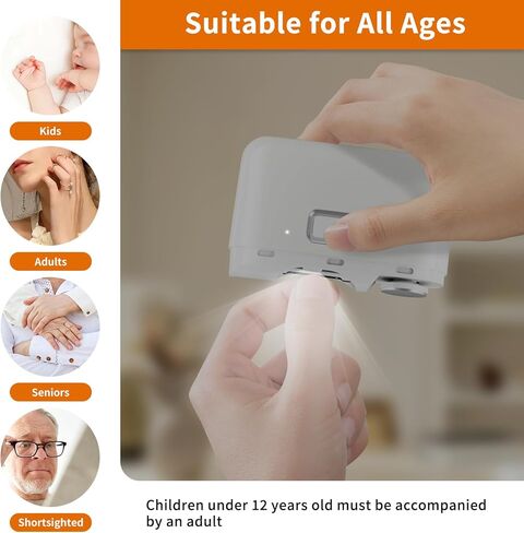 الكليف الكهربائي الأظافر ، 3 سرعات تقليم الأظافر الكهربائية التلقائي للبالغين كبار السن الأطفال مع ضوء LED ، الكليبرز الأظافر الكهربائية القابلة لإعادة الشحن للرجال in Kuwait