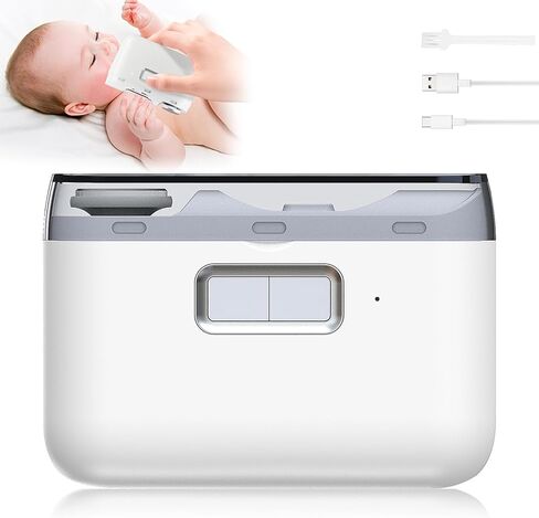 الكليف الكهربائي الأظافر ، 3 سرعات تقليم الأظافر الكهربائية التلقائي للبالغين كبار السن الأطفال مع ضوء LED ، الكليبرز الأظافر الكهربائية القابلة لإعادة الشحن للرجال in Kuwait