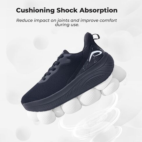 QAUPPE Wide Toe Box Shoes Women Arch Support Walking Sneakers Tennis Sneakers Orthotic Plantar Fasciitis Shoes US 6-11 in Saudi Arabia