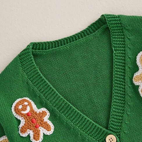 Toddler Baby Girl St Patricks Day Knit Sweater Kids Cardigan Shamrock Outfit Warm Sweatshirt Winter Spring Clothes in Saudi Arabia