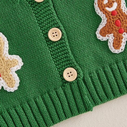 Toddler Baby Girl St Patricks Day Knit Sweater Kids Cardigan Shamrock Outfit Warm Sweatshirt Winter Spring Clothes in Saudi Arabia