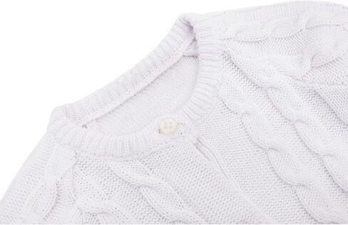 Lilax Baby Girls 'Cable' Cardigan Cardigan Long Sleeve Cotton Sweater in Kuwait