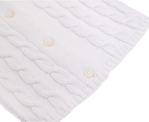 Lilax Baby Girls 'Cable' Cardigan Cardigan Long Sleeve Cotton Sweater in Kuwait