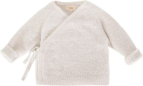 7AM Enfant Baby Wrap Top Fuzzy - Ultra-Soft Premium Fabric Side-Snap for Baby Boy & Girl, Stylish & Comfortable in Saudi Arabia