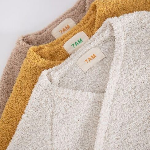 7AM Enfant Baby Wrap Top Fuzzy - Ultra-Soft Premium Fabric Side-Snap for Baby Boy & Girl, Stylish & Comfortable in Saudi Arabia