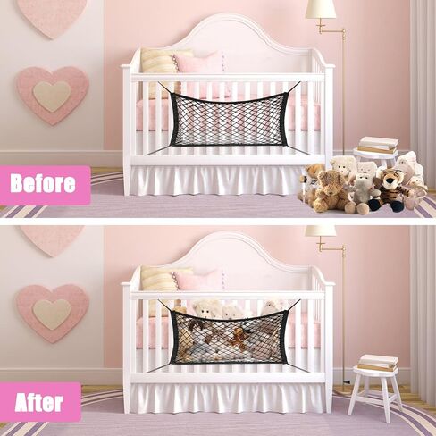 2Pack محشوة بشبكة تخزين الحيوانات ، صافرة تخزين حيوانية مرنة ذات طبقتين مع حبل ، أرجوحة تخزين الحيوانات المحشوة ، حامل الحيوانات اللطيف للحيوانات للغرفة والغرفة (أسود) in Kuwait