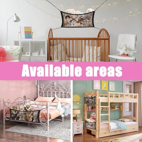 2Pack محشوة بشبكة تخزين الحيوانات ، صافرة تخزين حيوانية مرنة ذات طبقتين مع حبل ، أرجوحة تخزين الحيوانات المحشوة ، حامل الحيوانات اللطيف للحيوانات للغرفة والغرفة (أسود) in Kuwait