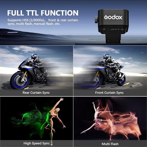 Godox X3 X3S X3-S Trigger ، OLED Touch Screen TTL TTL Wireless Flash Trigger لكاميرات Sony ، مع تحويل TCM ، بطارية ليثيوم مدمجة ، شحن USB-C السريع (نسخة ترقية من X2T-S/XPRO-S/XPROII) in Saudi Arabia