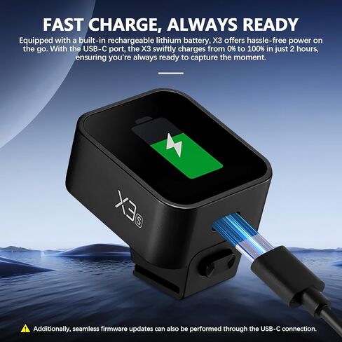Godox X3 X3S X3-S Trigger ، OLED Touch Screen TTL TTL Wireless Flash Trigger لكاميرات Sony ، مع تحويل TCM ، بطارية ليثيوم مدمجة ، شحن USB-C السريع (نسخة ترقية من X2T-S/XPRO-S/XPROII) in Saudi Arabia