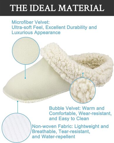 Endoto Fuzzy Inserts for Croc Replacement Fur Fluffy Fleece Liners Winter Warm Inner Lining Socks for Men and Women(Beige) in Kuwait