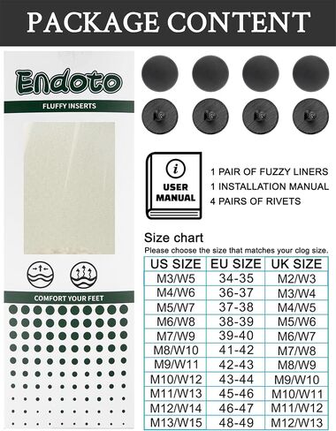 Endoto Fuzzy Inserts for Croc Replacement Fur Fluffy Fleece Liners Winter Warm Inner Lining Socks for Men and Women(Beige) in Kuwait