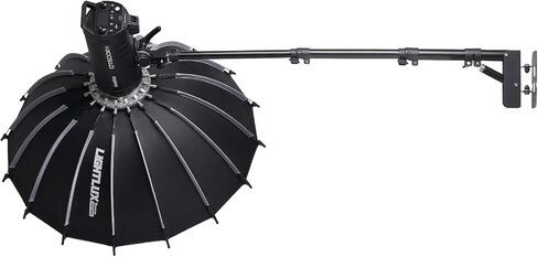 VEVOR Ring Light Wall Mount Boom Arm, 39.37 in/100 cm, Triangle Boom Arm Support 180° Rotation, Heavy Duty Wall Stand Tirpod Support, for Studio Video Light, Monolight, Photography, Softbox, Reflector in Saudi Arabia