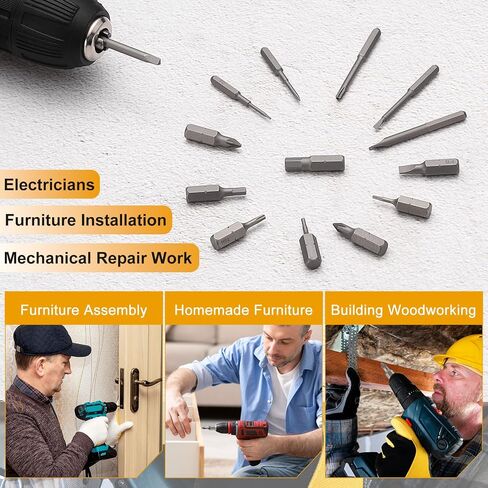 HARFINGTON 2pcs SL6 Slotted Screwdriver Bit 1/4" Hex Shank 25mm/1" Length Magnetic Flat Head Hex Bits S2 Steel Screw Driver Bit for Impact Electric Screw Driver Power Tools in Saudi Arabia