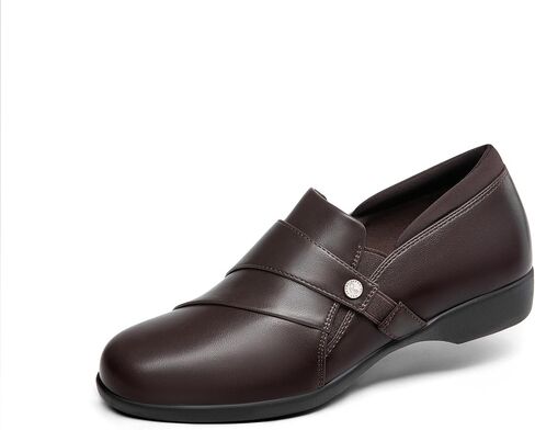 DREAM PAIRS Loafers for Women Slip-on Dressy Comfortable Business Casual Work Office Faux Leather Loafer Shoes with Arch Support in Saudi Arabia