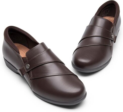 DREAM PAIRS Loafers for Women Slip-on Dressy Comfortable Business Casual Work Office Faux Leather Loafer Shoes with Arch Support in Saudi Arabia