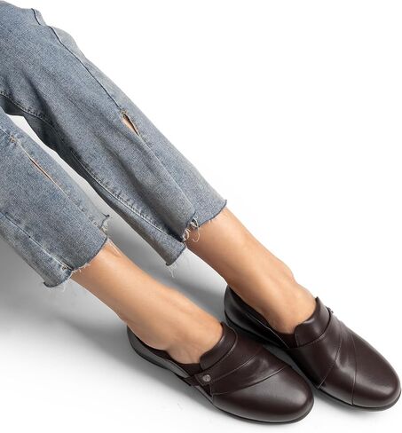 DREAM PAIRS Loafers for Women Slip-on Dressy Comfortable Business Casual Work Office Faux Leather Loafer Shoes with Arch Support in Saudi Arabia