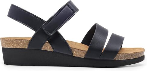 DREAM PAIRS Women's Low Heel Wedge Sandals, Round-Toe Comfortable Casual Flatform Dress Shoes with Arch Support in Saudi Arabia