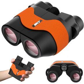 Binoculars for Kids,15X36 Compact Binocular for Adults,BAK4 Prism FMC Lens,IPX7 Waterproof Binoculars for Bird Watching,Easy Focus Binoculars Outdoor Sport,Hunting,Theater and Concerts(Orange)