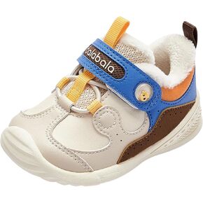Balabala Unisex Infant Fashion Winter Shoes, Hook and Loop Running Shoes for Boys and Girls