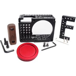 Cage Kit for Sigma FP and FPL | Complete Basic Kit | Wood Handle | Side Plate | L Mount Cap | Sigma Cage | Modular Rig | Videograhy System | Camera Rig System