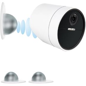 UYODM 2 Pack Metal Wall Mount Compatible with SimpliSafe Wireless Outdoor Security Camera,360° Adjustable Easy to Install and Remove, Camera Not Included (White)