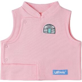Mongolian Inspired Girls' Vest (12-18 Months Pink)