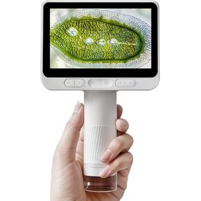 Microscope for Kids, Handheld Miniscope, 1600X Portable Kids Microscope, Mini Pocket Microscope, 4.0" Digital Microscope for Boys Girls, Educational Science Kit Toys