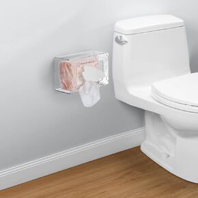 Flushable Wipes Dispenser - Wipe Holder for Bathroom - Wipe Dispenser for Bathroom - Toilet Wipes Holder, Non-Slip Flushable Wipes Holder, Wipe Container, Wipes Dispenser for Kitchen Bedroom Bathroom