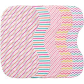 Pack of 5,Baby Burp Cloths,Soft and Absorbent,Unisex,Easy to Use