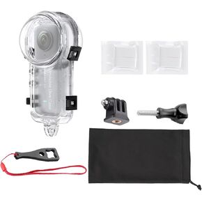 Insta 360 X4 Invisible Dive Case, Splash Prevention Housing Waterproof Up to 50m (164ft) Underwater Dive Protective Shell for Insta360 X4 with Bracket Accessories