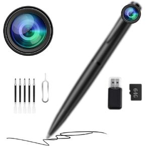 1080P Camera - Body Camera with 64G - Cam for HomeIndoor Security - Long Battery Life