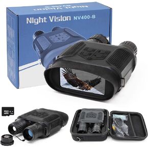 Astromania Night Vision RIGER/DIGITION INNTRARENIN VISION RECOPE - TFT TELESCOPE مع 2 "TFT LCD In -View ، نطاق مشاهدة 1300 قدم/400 متر ، 640 × 480P HD Camera Recorder Recorder