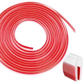 Silcone Edge Trim Self-Adhesive U Channel Silcone Edge Trim Edge Protector for Sheet Metal (Clear, Fit 3/32" - L 10')